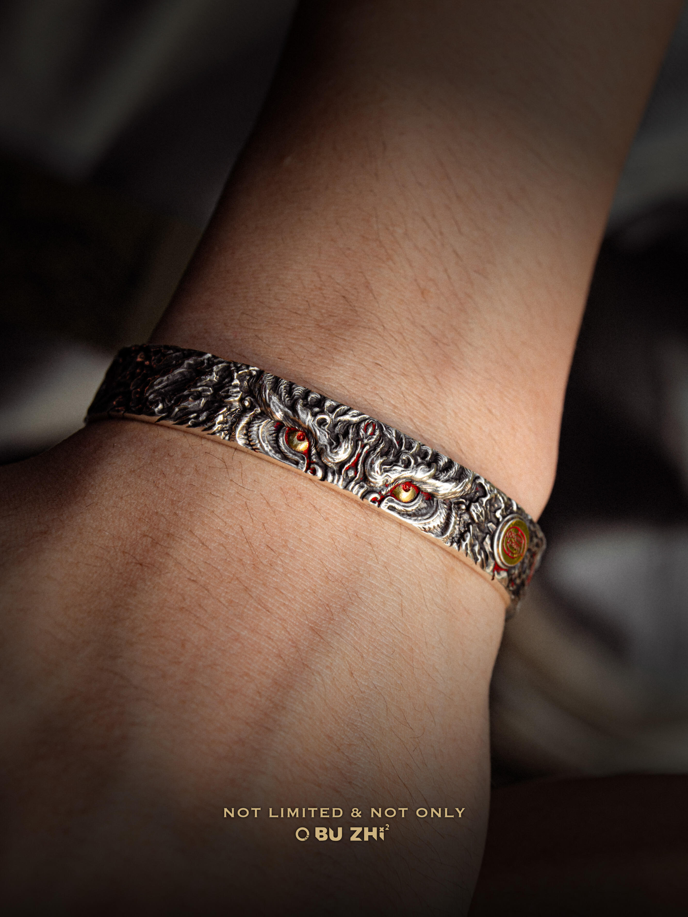 Black Tiger (Buddhist Guardian) Bangle